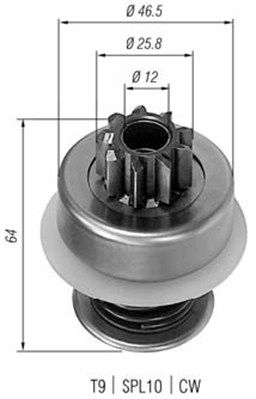 MAGNETI MARELLI Hammaspyörä, käynnistys 940113020016